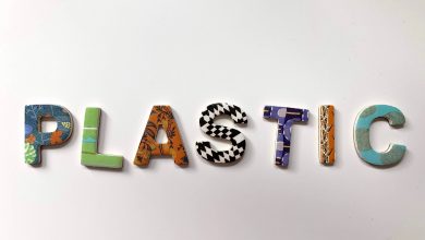 assorted-color plastic letter decor