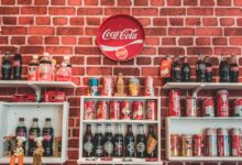 assorted design of Coca-Cola soda lot on display