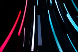 black and red light illustration