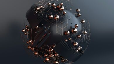 black and silver round ball