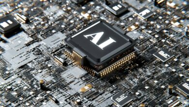 a computer chip with the letter a on top of it