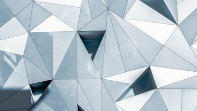 psychedelic glass wall