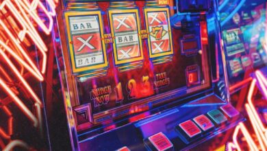 arcade game machine turned on in a room