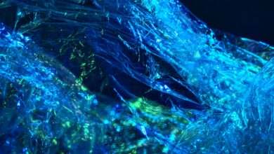 blue and green abstract painting