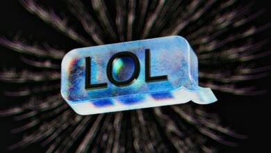 A blurry image of a lol bubble with the word lol on it