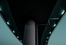 white and gray metal frame