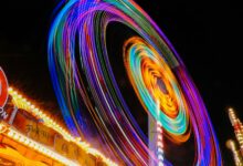 time lapse photography of Ferris wheel