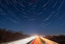 time lapse photography of cars on road